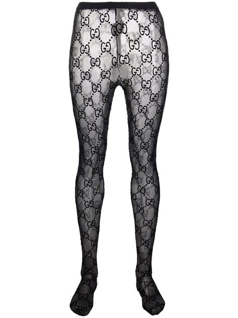 gucci print toghts|gucci distressed tights.